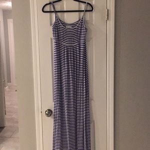 Calvin Klein Striped Maxi Dress